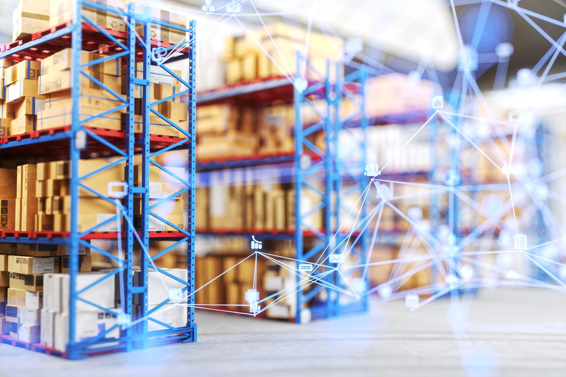 Digital Connections In Smart Warehouse